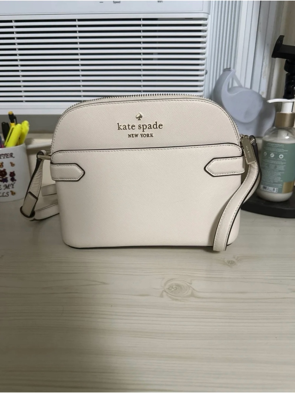 kate spade Cream Dome Crossbody Bag - Picture 1 of 6